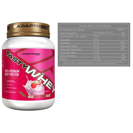 Tasty Whey 2 LB Strawberry + Creatina 300g Op +Bottle 500ml - K-fit Menor preço em Tasty Whey 2 LB Strawberry + Creatina 300g Op +Bottle 500ml - K-fit
