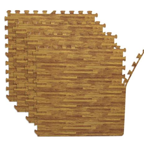 Tatame em Eva Modelo Imitacao Piso de Madeira 62 X 62 Cm 4 Unidades Liveup Menor preço em Tatame em Eva Modelo Imitacao Piso de Madeira 62 X 62 Cm 4 Unidades Liveup