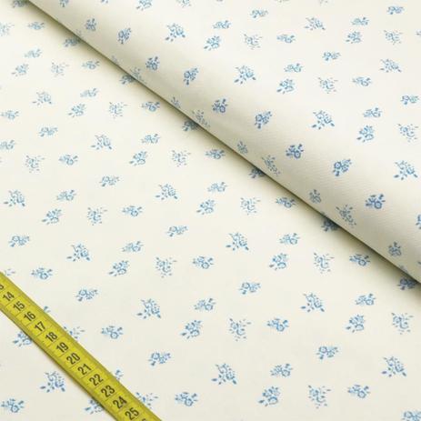 Tecido de Sarja - Home Decor: Floral Azul (0|50x1|50) - Fernando Maluhy