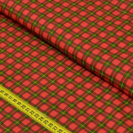 Tecido Estampado Para Patchwork Xadrez Xadrez Tartan Vermelho Com Amarelo 0 50x1 40 Fernando Maluhy Tecidos Magazine Luiza