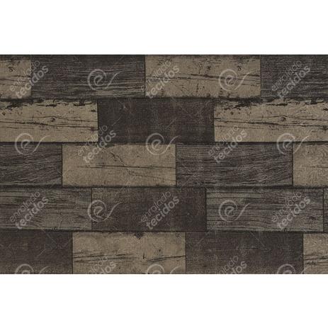 Tecido Jacquard Estampado Madeira Escura (Desenho Sentido Largura) - 2,80m de Altura Menor preço em Tecido Jacquard Estampado Madeira Escura (Desenho Sentido Largura) - 2,80m de Altura