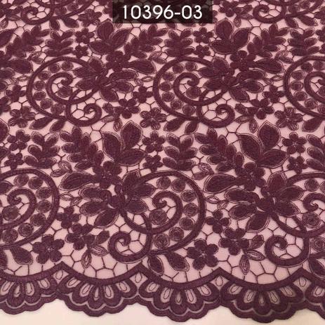 renda bordada marsala