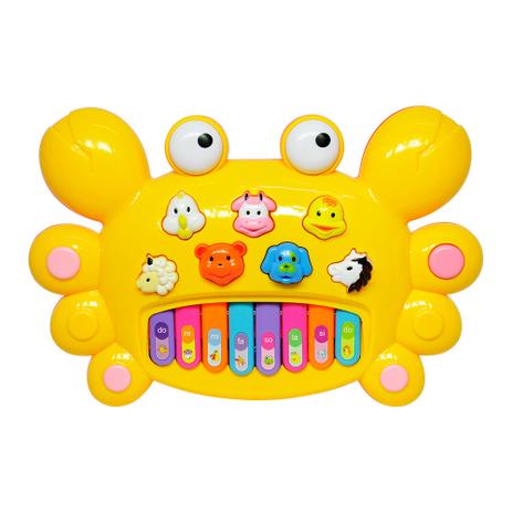 Tecladinho Musical para Bebês Divertido Siri Amarelo - DM Toys Menor preço em Tecladinho Musical para Bebês Divertido Siri Amarelo - DM Toys