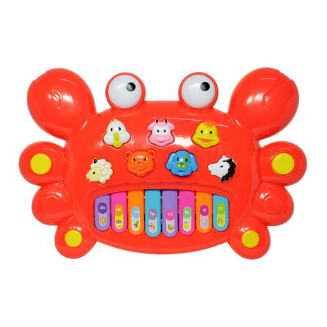 Tecladinho Musical para Bebês Divertido Siri Vermelho - DM Toys Menor preço em Tecladinho Musical para Bebês Divertido Siri Vermelho - DM Toys