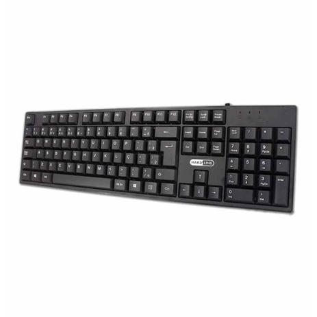 Teclado abnt usb standard pt k2101 / un / hard line - Hardline Menor preço em Teclado abnt usb standard pt k2101 / un / hard line - Hardline