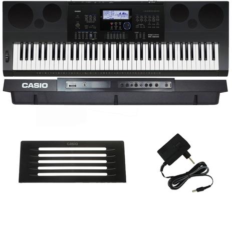 Teclado Arranjador 76 Teclas Sensitivas WK-6600 CASIO Com Fonte Bivolt Menor preço em Teclado Arranjador 76 Teclas Sensitivas WK-6600 CASIO Com Fonte Bivolt