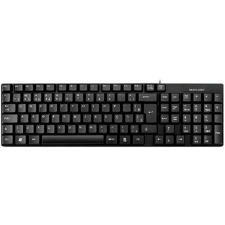 Teclado Basico SLIM Laser USB Preto TC193 - Multilaser Menor preço em Teclado Basico SLIM Laser USB Preto TC193 - Multilaser