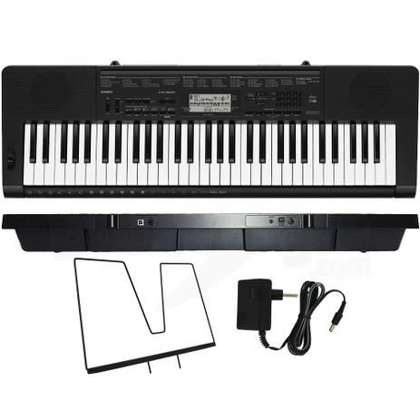 Teclado Casio CTK3500 Arranjador Musical 5/8 Preto Com Fonte Menor preço em Teclado Casio CTK3500 Arranjador Musical 5/8 Preto Com Fonte