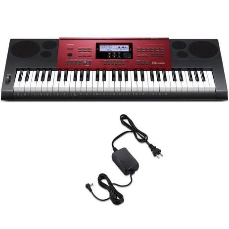 Teclado Casio CTK6250 + Fonte + Estante + Capa + Pedal Menor preço em Teclado Casio CTK6250 + Fonte + Estante + Capa + Pedal