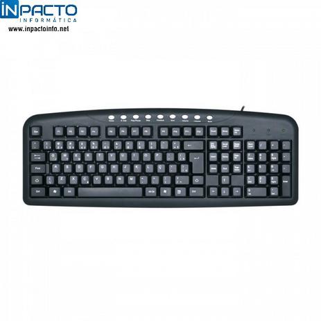 Teclado coletek multimidia kb-2203 usb pto Menor preço em Teclado coletek multimidia kb-2203 usb pto