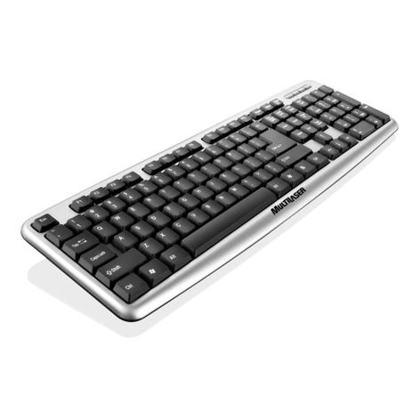 Teclado Computador Básico Slim USB Preto/Prata TC067 - Multilaser Menor preço em Teclado Computador Básico Slim USB Preto/Prata TC067 - Multilaser
