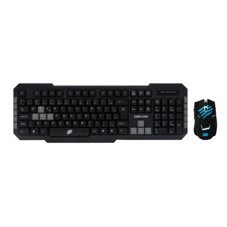 Teclado E Mouse Gamer Usb Led Combo Brave Tm303 Preto - Oex Menor preço em Teclado E Mouse Gamer Usb Led Combo Brave Tm303 Preto - Oex