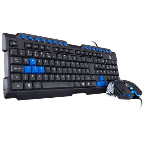 Teclado e Mouse Gamer Vx Gaming Grifo - Mouse 2400 Dpi Cabo Usb 1.8 Metros Led Azul - Vgc-01a - Vinik Menor preço em Teclado e Mouse Gamer Vx Gaming Grifo - Mouse 2400 Dpi Cabo Usb 1.8 Metros Led Azul - Vgc-01a - Vinik
