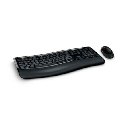 Teclado E Mouse Sem Fio Comfort Usb Preto Microsoft - PP4000 - Multilaser Menor preço em Teclado E Mouse Sem Fio Comfort Usb Preto Microsoft - PP4000 - Multilaser