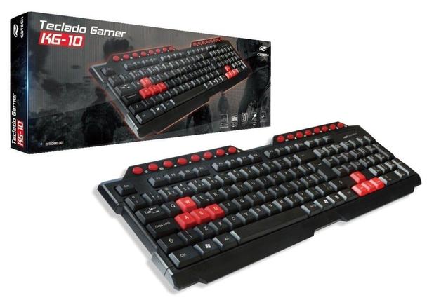 Teclado Gamer C3 Tech Kg-10bk Multimidia Preto E Vermelho - C3tech Menor preço em Teclado Gamer C3 Tech Kg-10bk Multimidia Preto E Vermelho - C3tech