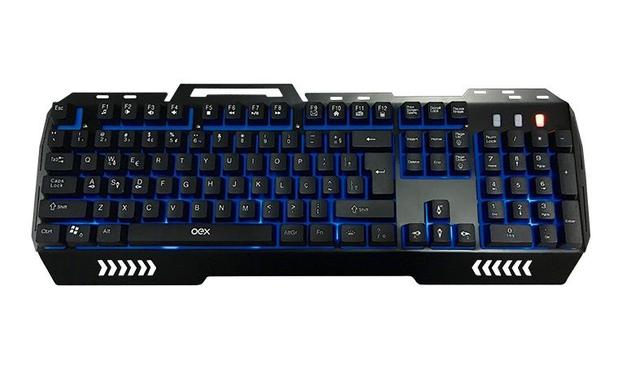 Teclado Gamer Fusion TC204 Led Acabamento em metal - Oex Menor preço em Teclado Gamer Fusion TC204 Led Acabamento em metal - Oex