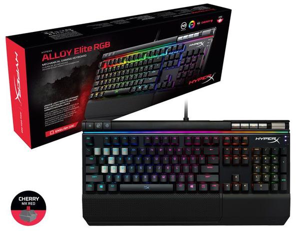 Teclado gamer hyperx hx-kb2rd2-us/r2 mecanico alloy elite rgb cherry mx red - 493 Menor preço em Teclado gamer hyperx hx-kb2rd2-us/r2 mecanico alloy elite rgb cherry mx red - 493