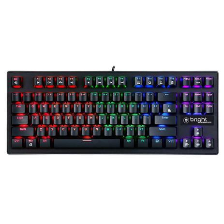 Teclado Gamer Mecânico Bright GTC559, Anti-ghosting, Switch Blue - Preto é boa?