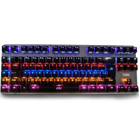Teclado Gamer Mecanico Com Macro Usb Led - Bionic TC601 Oex Menor preço em Teclado Gamer Mecanico Com Macro Usb Led - Bionic TC601 Oex