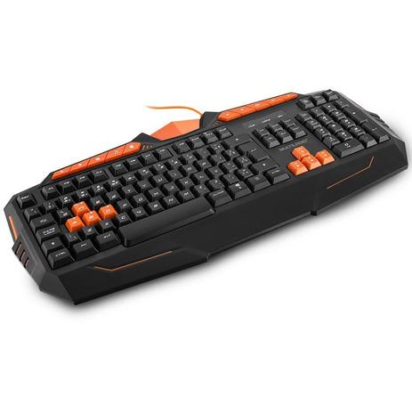 Teclado Gamer Multilaser Multimídia Usb Preto Laranja Tc211 Menor preço em Teclado Gamer Multilaser Multimídia Usb Preto Laranja Tc211
