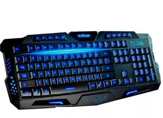 Teclado Gamer Multimídia Luminoso Usb Exbom Bk-g35 Menor preço em Teclado Gamer Multimídia Luminoso Usb Exbom Bk-g35
