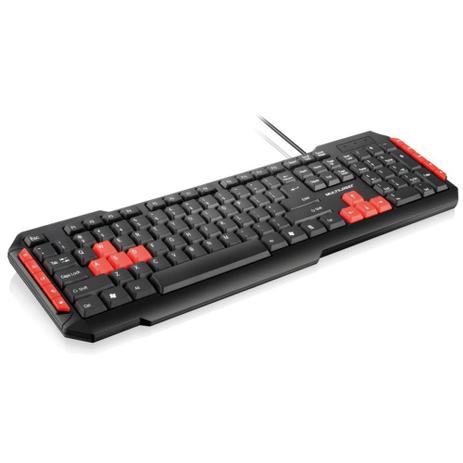Teclado Gamer Multimídia Red Gamer Keys - Multilaser Menor preço em Teclado Gamer Multimídia Red Gamer Keys - Multilaser
