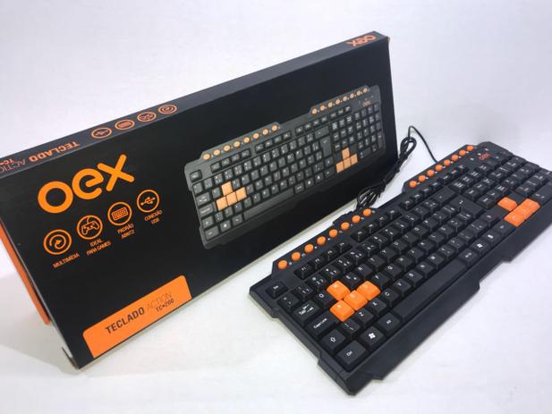 Teclado Gamer Preto OEX Menor preço em Teclado Gamer Preto OEX