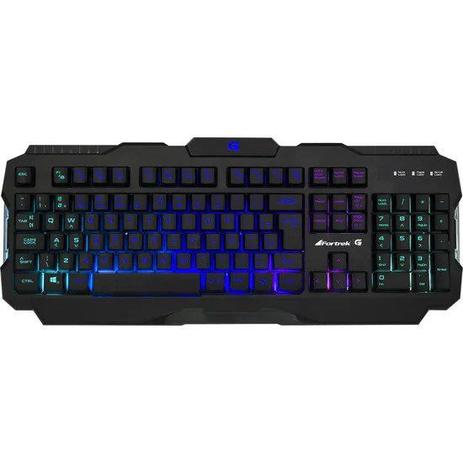 Menor preço em Teclado Gamer Pro K3 Led RGB Iluminado Preto FORTREK