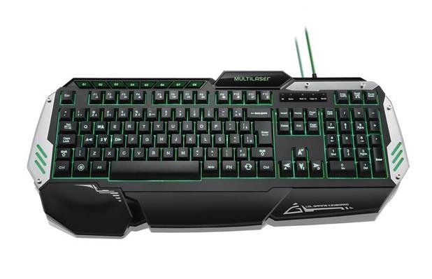 Teclado Gamer Profissional Metal War Multilaser - Com iluminação - USB - TC189 Menor preço em Teclado Gamer Profissional Metal War Multilaser - Com iluminação - USB - TC189
