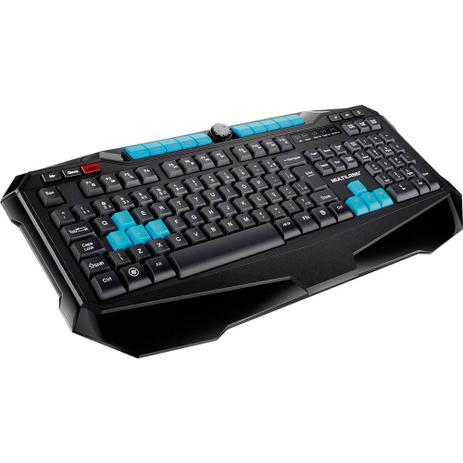 Teclado Gamer Profissional Metal War Preto USB - Multilaser Menor preço em Teclado Gamer Profissional Metal War Preto USB - Multilaser