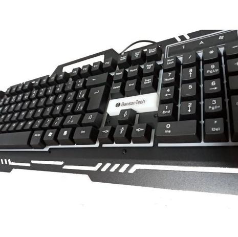 Teclado Gamer Semi-mecânico Iluminado Com Led BS-1202 - Banson Tech Menor preço em Teclado Gamer Semi-mecânico Iluminado Com Led BS-1202 - Banson Tech