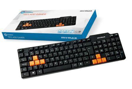 Teclado Gamer Standard USB ABNT II Preto - Mymax Menor preço em Teclado Gamer Standard USB ABNT II Preto - Mymax