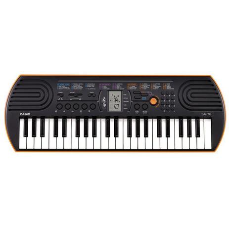 Teclado Infantil Casio SA-76 Preto com 44 Teclas e 100 Timbres Menor preço em Teclado Infantil Casio SA-76 Preto com 44 Teclas e 100 Timbres