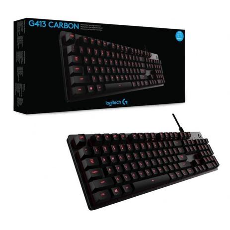 Teclado Logitech Gamer G413 Carbon Switch Romer-G - 920-008300 Menor preço em Teclado Logitech Gamer G413 Carbon Switch Romer-G - 920-008300