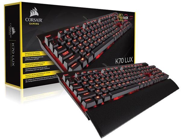 Teclado Mecanico Corsair Gaming K70 LUX RGB - RED LED - CHERRY MX RED Menor preço em Teclado Mecanico Corsair Gaming K70 LUX RGB - RED LED - CHERRY MX RED