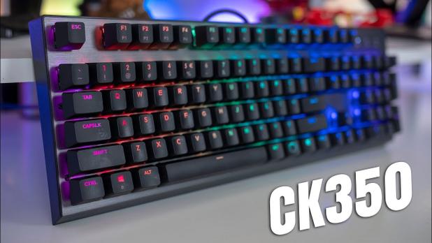 Menor preço em Teclado Mecânico Gamer Cooler Master CK350, RGB, ABNT 2