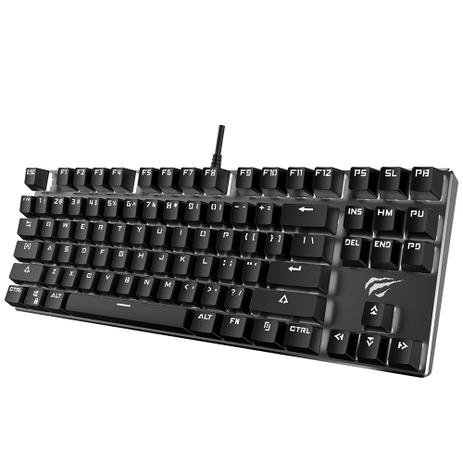 Teclado Mecânico Gamer Havit Switch Outemu Blue LED Branco ABNT2 - HV-KB435L Menor preço em Teclado Mecânico Gamer Havit Switch Outemu Blue LED Branco ABNT2 - HV-KB435L