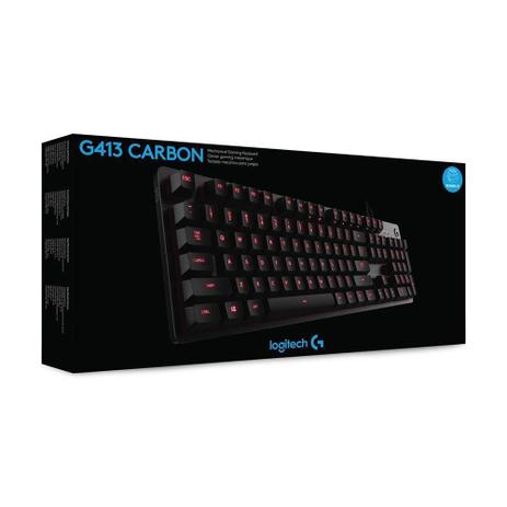 Teclado Mecânico Gamer Logitech G413 Red Switch Romer-G PT com fio Menor preço em Teclado Mecânico Gamer Logitech G413 Red Switch Romer-G PT com fio