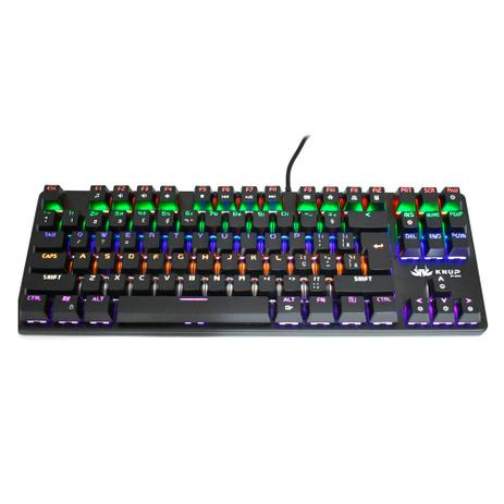 Teclado Mecânico Gamer Rainbow KNUP Switch Kacheng Blue ABNT2 12 Teclas Multimídia - KP-2052 Menor preço em Teclado Mecânico Gamer Rainbow KNUP Switch Kacheng Blue ABNT2 12 Teclas Multimídia - KP-2052