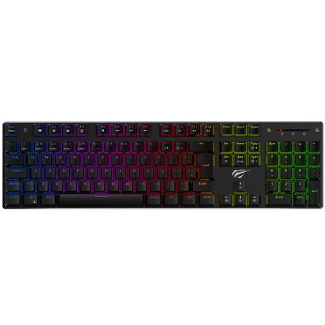 Teclado Mecânico Gamer RGB Havit Switch Outemu Blue Double Shot Injection - HV-KB432L (BLUE) Menor preço em Teclado Mecânico Gamer RGB Havit Switch Outemu Blue Double Shot Injection - HV-KB432L (BLUE)