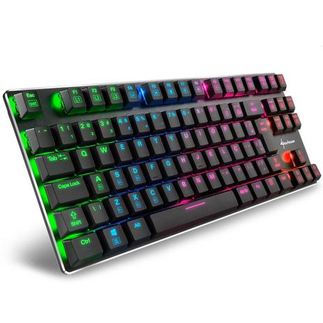 Teclado Mecânico Gamer Sharkoon PureWriter TKL RGB, Switch Kailh Blue, ABNT Menor preço em Teclado Mecânico Gamer Sharkoon PureWriter TKL RGB, Switch Kailh Blue, ABNT