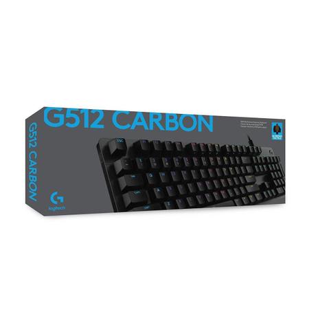 Teclado mecanico logitech g512 carbon rgb - 920-009400 Menor preço em Teclado mecanico logitech g512 carbon rgb - 920-009400