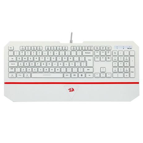 Teclado Membrana Redragon Karura 2, Apoio de Pulso, Atalhos Multimídas, ABNT2, Branco - K502W-N Menor preço em Teclado Membrana Redragon Karura 2, Apoio de Pulso, Atalhos Multimídas, ABNT2, Branco - K502W-N