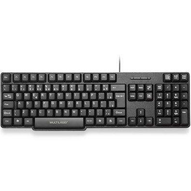 Teclado Multilaser Slim USB preto - TC213 Menor preço em Teclado Multilaser Slim USB preto - TC213