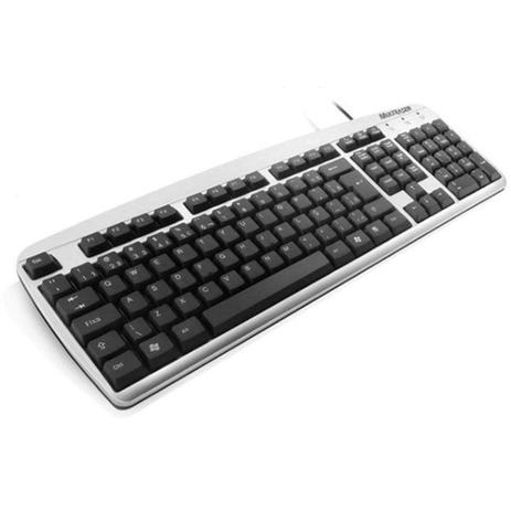 Teclado Multilaser Standart USB - TC067 - Preto/Prata Menor preço em Teclado Multilaser Standart USB - TC067 - Preto/Prata