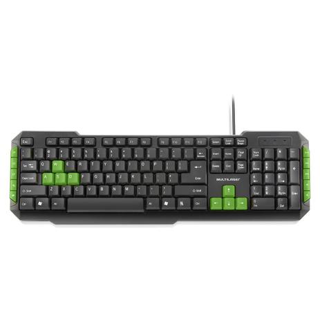 Teclado Multimídia Gamer Usb Teclas Verdes Tc201 Multilaser Menor preço em Teclado Multimídia Gamer Usb Teclas Verdes Tc201 Multilaser