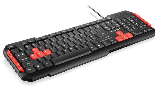 Teclado Multimídia Multilaser Gamer Red Keys Usb Menor preço em Teclado Multimídia Multilaser Gamer Red Keys Usb