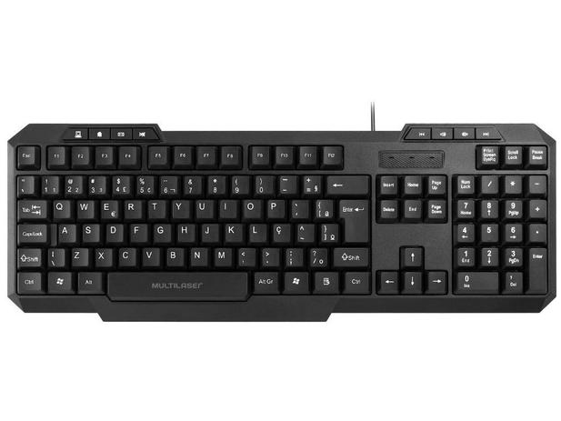 Teclado Multimidia Slim Preto Usb - Tc206 - 135 - multilaser Menor preço em Teclado Multimidia Slim Preto Usb - Tc206 - 135 - multilaser