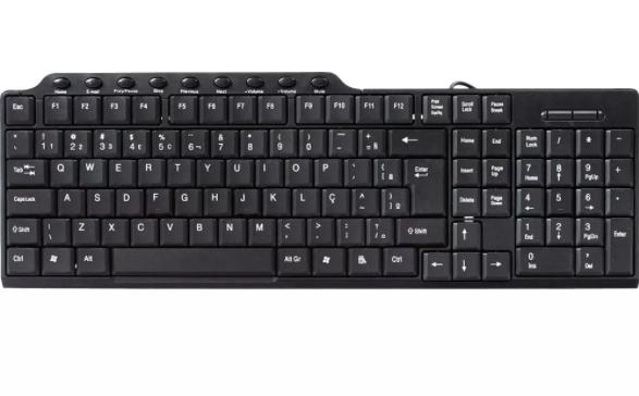 Teclado Multimidia Usb Pto Bright 0132 Menor preço em Teclado Multimidia Usb Pto Bright 0132