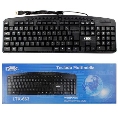 Teclado Multimídia USB Resistente a Água - LTK-663 - Dex Menor preço em Teclado Multimídia USB Resistente a Água - LTK-663 - Dex